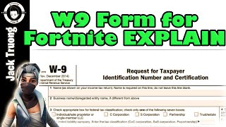 Fortnite Support A Creator W9 Form [upl. by Annohs]