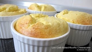 LowCarb Baked Ricotta Cheesecake Recipe  Dietplan101com [upl. by Aehsila]