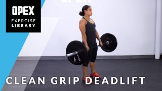 Clean Grip Deadlift  OPEX Exercise Library [upl. by Enilatan]