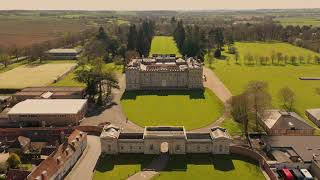 Drone flight around Kimbolton Private Schooling Northampton Bedfordshire [upl. by Yenalem469]