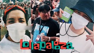 HOBI JIMIN amp BANG PD WERE SUPPORTING TXT AT LOLLAPALOOZA [upl. by Une420]