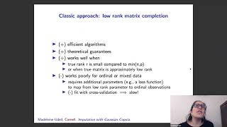 Ezras Round TableSystems Seminar on 10162020  Madeleine Udell [upl. by Hanshaw751]