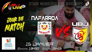 NAFARROA  UBJ RUGBY Championnat Fédérale 1 Poule 4 202223 [upl. by Norreg]