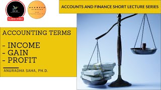 Accounting Terms  INCOME amp GAIN amp PROFIT Explained  class11accountsinenglish accountancy gain [upl. by Joslyn417]