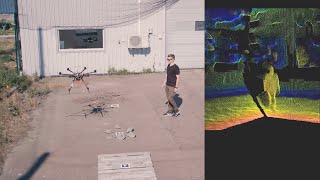 Demonstration of visual navigation system for autonomous drones [upl. by Eniamat]