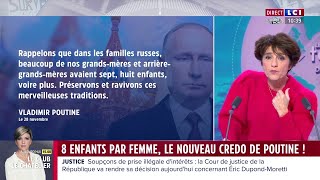 8 enfants par femme  le nouveau crédo de Vladimir Poutine en faveur de la famille nombreuse [upl. by Fanestil786]