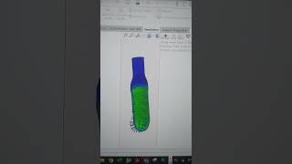 Solidworks thermal simulation  Fluid container [upl. by Aihsatal450]