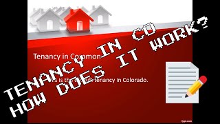 Joint tenancy vs Tenants in Common in Colorado [upl. by Terbecki]