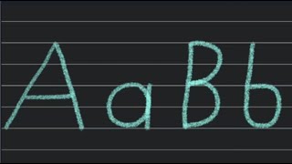 How to write small and BİG lettersBasic English alphabet  How to Write Letters for Children [upl. by Rebmit129]