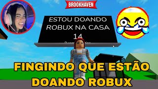 TROLLEI UM MORADOR DE BROOKHAVEN  VEJA A REAÇÃO DELE Roblox [upl. by Hank]