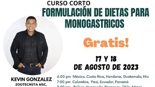 Clase 2 Formulación de dietas para monogástricos [upl. by Buke]