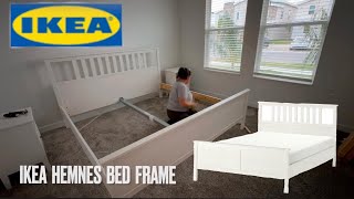 HOW TO ASSEMBLE  IKEA HEMNES BED FRAME [upl. by Enyawad647]