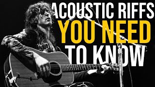 10 Acoustic Guitar Riffs That Will Make You A Better Player [upl. by Akirdna]