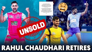 PKL 2024  RAHUL CHAUDHARI RETIREMENT  Rahul Chaudhari unsold [upl. by Herra]