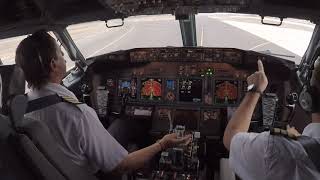 Boeing 737800  Start and Takeoff Procedure  Santiago de Chile [upl. by Aehtela]