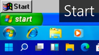 Windows Start Menu Evolution 95  11  Betas [upl. by Herve858]