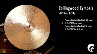 Collingwood Cymbals 20quot Ride 1790g [upl. by Elma]