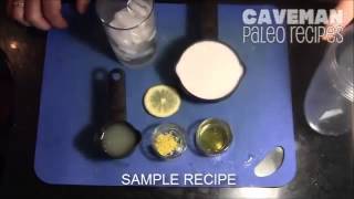 Paleo Recipe CookBook Sample Recipe  Coconut Lemonade [upl. by Alisun]