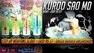 Sword Art Online Memory Defrag  NEWS  EASY R5s  WEAPON STEP UP SCOUT  Future meaning [upl. by Knitter]