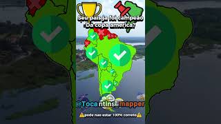 Seu pais ja foi campeão da copa america noahhistoriageografia mapping copaamerica brasil [upl. by Eisso]