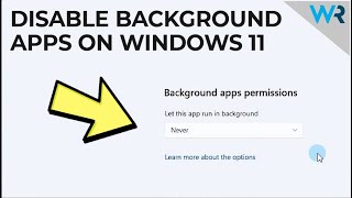 How to Disable Background Apps in Windows 11 2024 [upl. by Nim135]