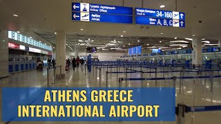 Athens Greece International Airport ATH Terminal Walk January 2024 [upl. by Peterman]