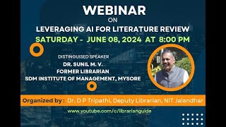 Leveraging Artificial Intelligence for Literature Review [upl. by Colligan]