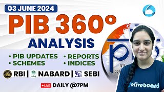 3 June 2024  PIB News Analysis for RBI Grade BSEBI amp NABARD Grade A  Lakshmi Arora [upl. by Penelope455]