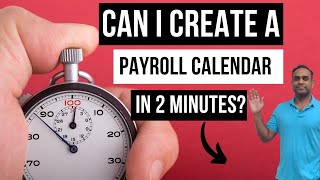 How to create Payroll Calendars in Excel within 2 minutes [upl. by Youngman]