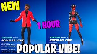 FORTNITE POPULAR VIBE EMOTE 1 HOUR DANCE ICON SERIES [upl. by Agiaf]