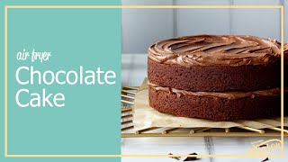 Easy Air Fryer Chocolate Cake UK Recipe [upl. by Acimehs]