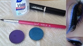 HOW TO Turn eyeshadow into eyeliner 2 ways [upl. by Enelav587]