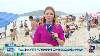 Florianópolis em festa praias lotadas no feriadão de Ano Novo [upl. by Berry541]