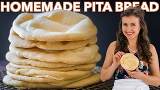 Pita Bread Recipe 2 Easy Ways [upl. by Romelle75]