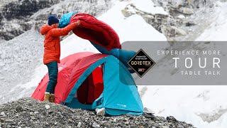 GORETEX Brand Experience More Tour Table Talk  Mountain Hardwear Sleeping Bag Innovations [upl. by Ecinad365]