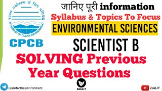 🔴CPCB ScientistB Syllabus amp PYQs Discussion [upl. by Wehttam402]