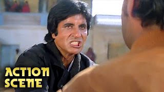 Amitabh Bachchan amp Kiran Kumar Fight  Action Scene  Aaj Ka Arjun  Amitabh Jaya Prada  HD [upl. by Calista]