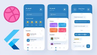 👨🏽‍💻 Lets clone a dribbble design using FLUTTER ♡ [upl. by Wendalyn940]