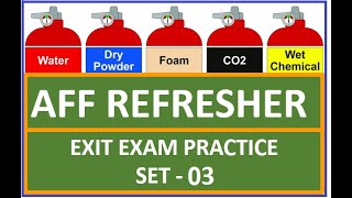 AFF Refresher Exit Exam Practice Questions  Set 03 [upl. by Lindberg]