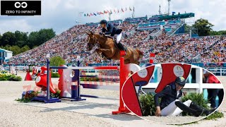 Henrik von Eckermann was unseated during the individual Olympic showjumping final Paris Olympics [upl. by Adnarym415]