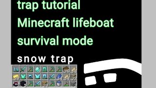 Minecraft lifeboat survival mode trap tutorial [upl. by Arret]