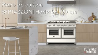 Piano de cuisson BERTAZZONI Heritage 120 cm 2 fours [upl. by Montanez431]