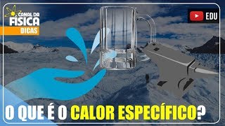 O que é o calor específico sensível  Canal da Física [upl. by Ycaj]