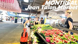 Walking Canada  Inside Jean Talon Market Montreal  Summer 2022 [upl. by Merv]