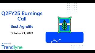 Best Agrolife Earnings Call for Q2FY25 [upl. by Owena60]