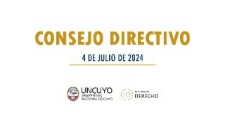 Consejo Directivo  4 de julio [upl. by Joselow]