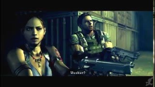 Resident Evil 5 All Wesker Cutscenes [upl. by Damara530]