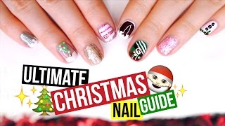 CHRISTMAS NAIL GUIDE 2  10 Nageldesigns für WeihnachtenWinter [upl. by Relyhcs]