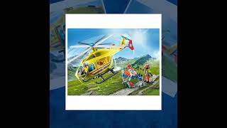 Playset Playmobil 71203 City Life Rescue Helicopter 48 Kusy [upl. by Nawtna]