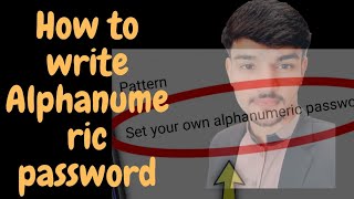 How to write Alphanumeric password  Alphanumeric password Urdu Hindi language [upl. by Annawoj]